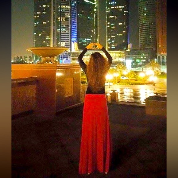 Splash Long A Cut Skirt - Picture 9 of 9